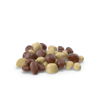 Small Pile of Mixed Almond Chocolate Candy PNG & PSD Images