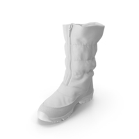 Women's Winter Boots White PNG & PSD Images