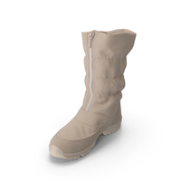 Women's Winter Boot Beige PNG & PSD Images
