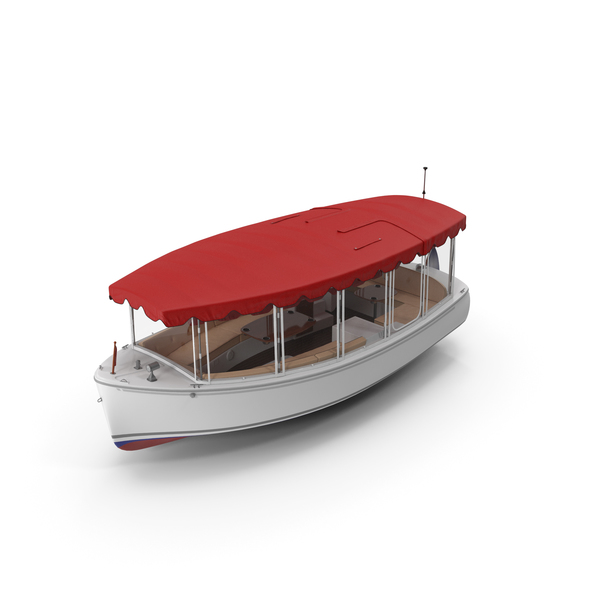 Pleasure Boat with Canvas Enclosures PNG & PSD Images