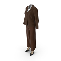Womens Business Suit Brown PNG & PSD Images