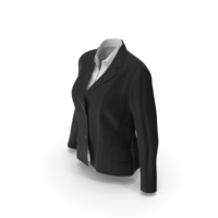 Womens Jacket Shirt Black PNG & PSD Images