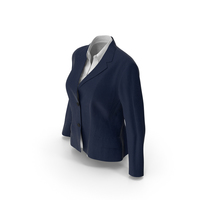 Womens Jacket Shirt Blue PNG & PSD Images