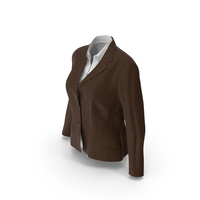 Womens Jacket Shirt Brown PNG & PSD Images