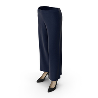 Womens Pants Shoes Blue PNG & PSD Images