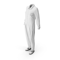 Women's Overalls Sneakers White PNG & PSD Images