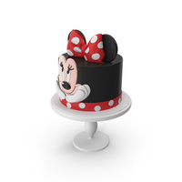 Minnie Mouse Birthday Cake PNG & PSD Images