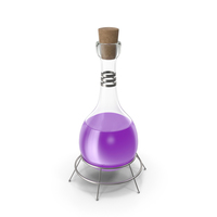 Alchemical Flask Violet PNG & PSD Images