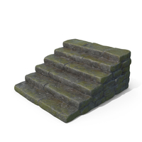 Mossy Wet Stone Steps PNG & PSD Images