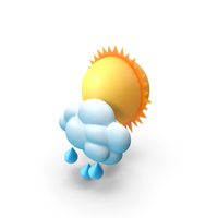 Sun with Rain PNG & PSD Images