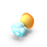 Sun with Clouds PNG & PSD Images