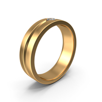 Golden Ring with Diamond PNG & PSD Images