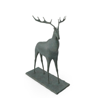 鹿雕塑PNG和PSD图像