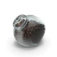 Spherical Jar with Chocolate Balls PNG & PSD Images