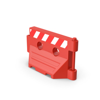 Road Plastic Barrier Red PNG & PSD Images