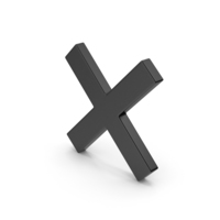 Symbol Black X Mark PNG & PSD Images