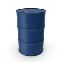 Barrel Metal Clean Blue PNG & PSD Images
