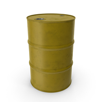 Barrel Metal Clean Yellow PNG & PSD Images