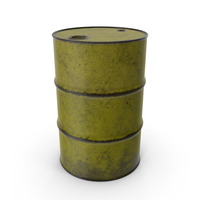 Barrel Metal Old Yellow PNG & PSD Images