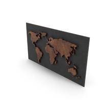 Wooden World Map PNG & PSD Images