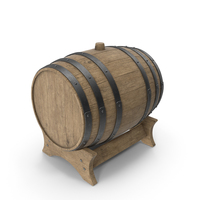 Wooden Barrel Stand Beech Veined PNG & PSD Images
