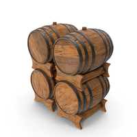 Wooden Barrels set Ship Hull PNG & PSD Images