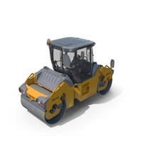 Articulated Tandem Road Roller Generic PNG & PSD Images