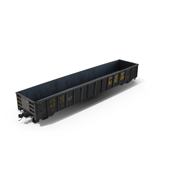 Coal Gondola Open Top Car E534 PNG & PSD Images