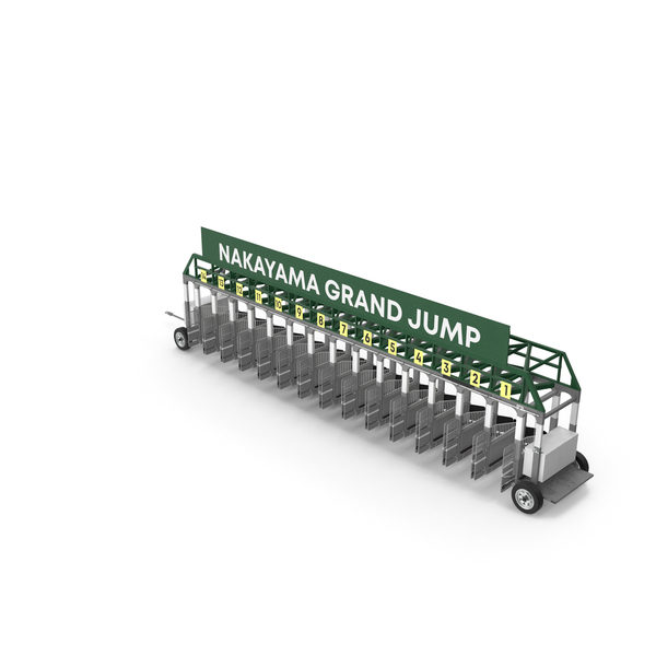 Horse Racing Starting Gates Nakayama Grand Jump 14 Slots PNG & PSD Images
