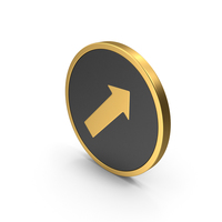 Gold Icon Arrow PNG & PSD Images