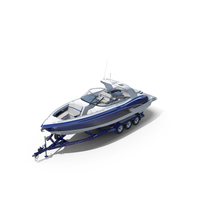 Formula 350 FX CBR Luxury Sport Boat and Trailer Phoenix PNG & PSD Images