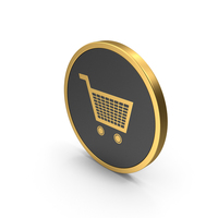 Gold Icon Shopping Cart PNG & PSD Images
