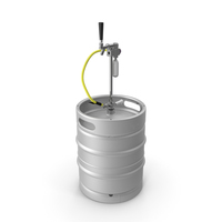 Beer Keg 50L with Portable Tap PNG & PSD Images