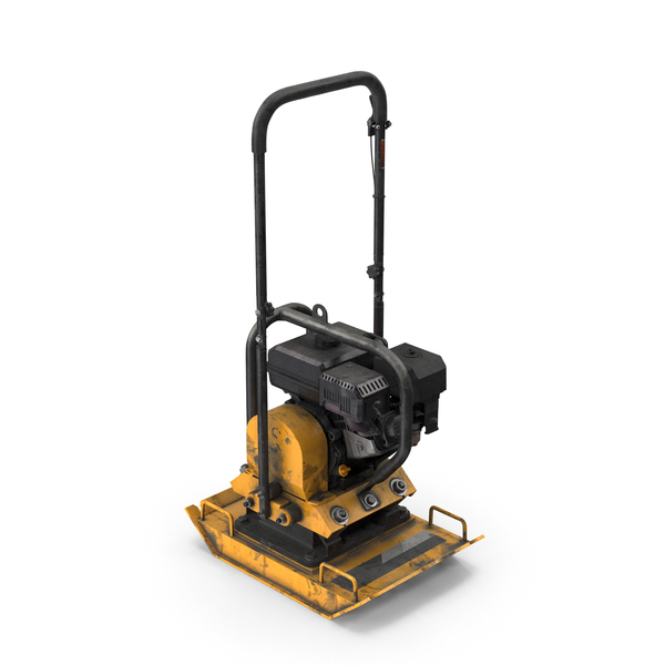 Gasoline Vibratory Plate Compactor Dirty PNG & PSD Images