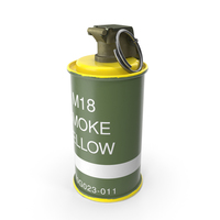 M18 Colored Smoke Grenade Yellow PNG & PSD Images