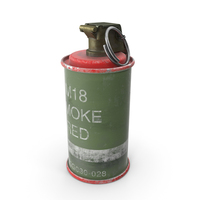 M18 Smoke Grenade Red Old PNG & PSD Images