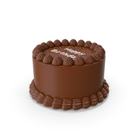 Chocolate Birthday Cake PNG & PSD Images