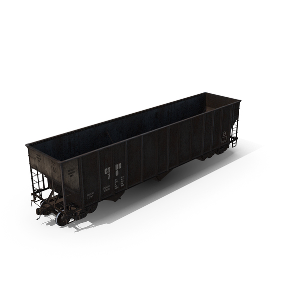 H351 Open Top Hopper Rail Car PNG & PSD Images