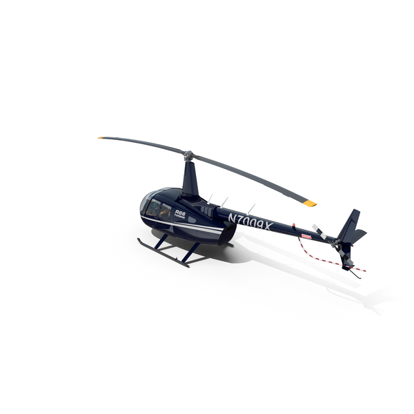 直升机Robinson R66涡轮红色PNG和PSD图像