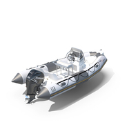 Inflatable Boat Zodiac ProOpen 550 PNG & PSD Images