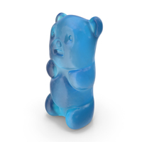 Gummy Bear Candy Blue PNG & PSD Images