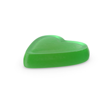 Gummy Heart Candy Green PNG & PSD Images