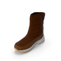 Mens Winter Boots Brown PNG & PSD Images