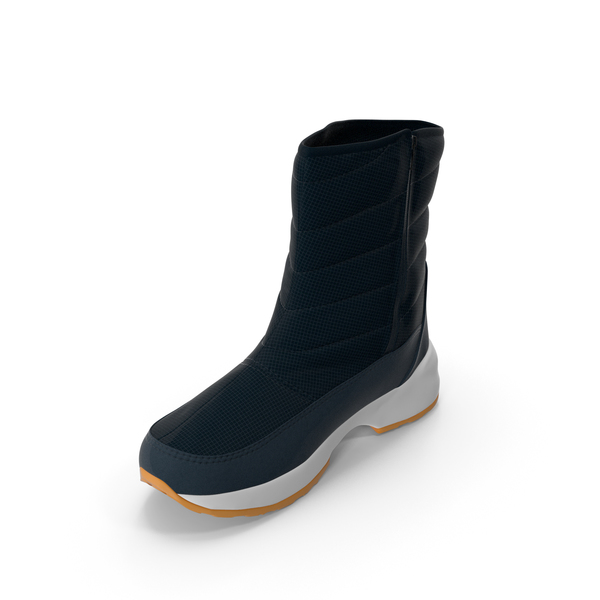 Mens Winter Boots Dark Blue PNG & PSD Images