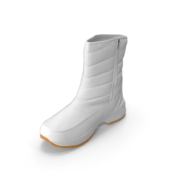 Mens Winter Boots White PNG & PSD Images
