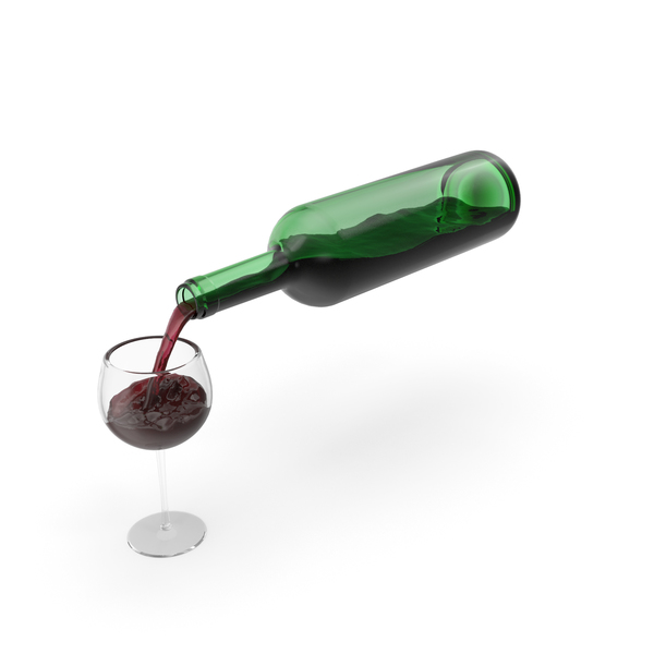 Wine Pours in Wine Glass PNG & PSD Images