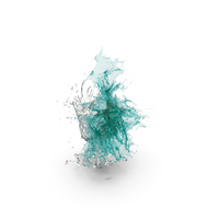 Shattered Glass with Blue Water PNG & PSD Images