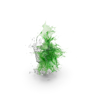 Shattered Glass with Green Water PNG & PSD Images