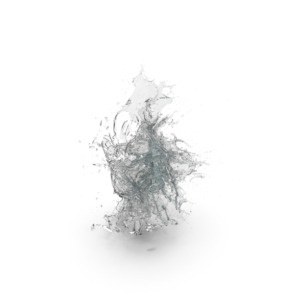 Shattered Glass with Water PNG & PSD Images