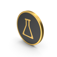 Gold Icon Potion Bottle PNG & PSD Images